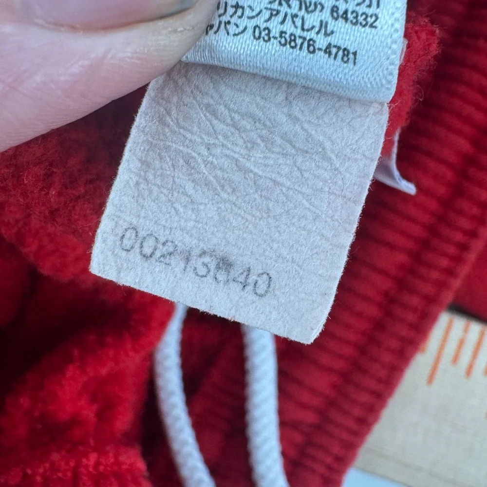 American Apparel Red Fleece Sweatpants XS Made in USA Drawstring Joggers